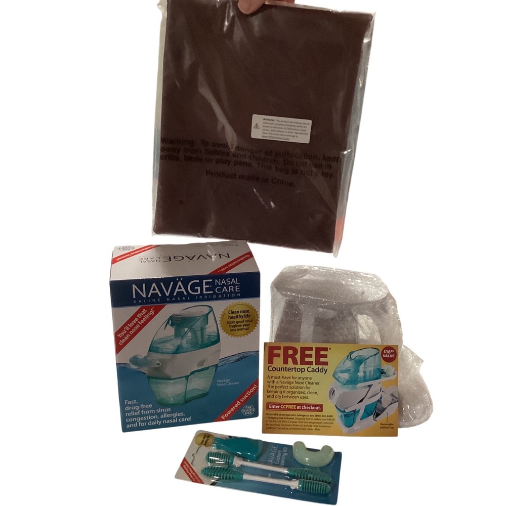 Navage‎ Nasal Care Saline Nasal Irrigation System Bundle with Caddy Cleaning Kit